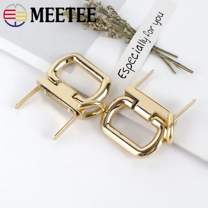 Meetee 2/4 шт. металлическая застежка для сумочки кольца ручки детали рукоделия