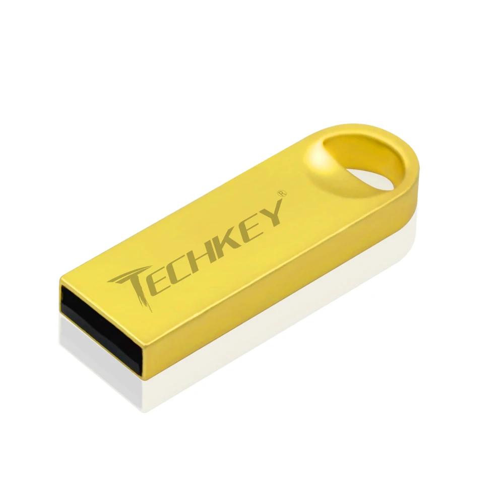 Usb фэш-накопитель TECHKEY водонепроницаемый флеш-накопитель 64 ГБ 32 16 8 4 серебристая