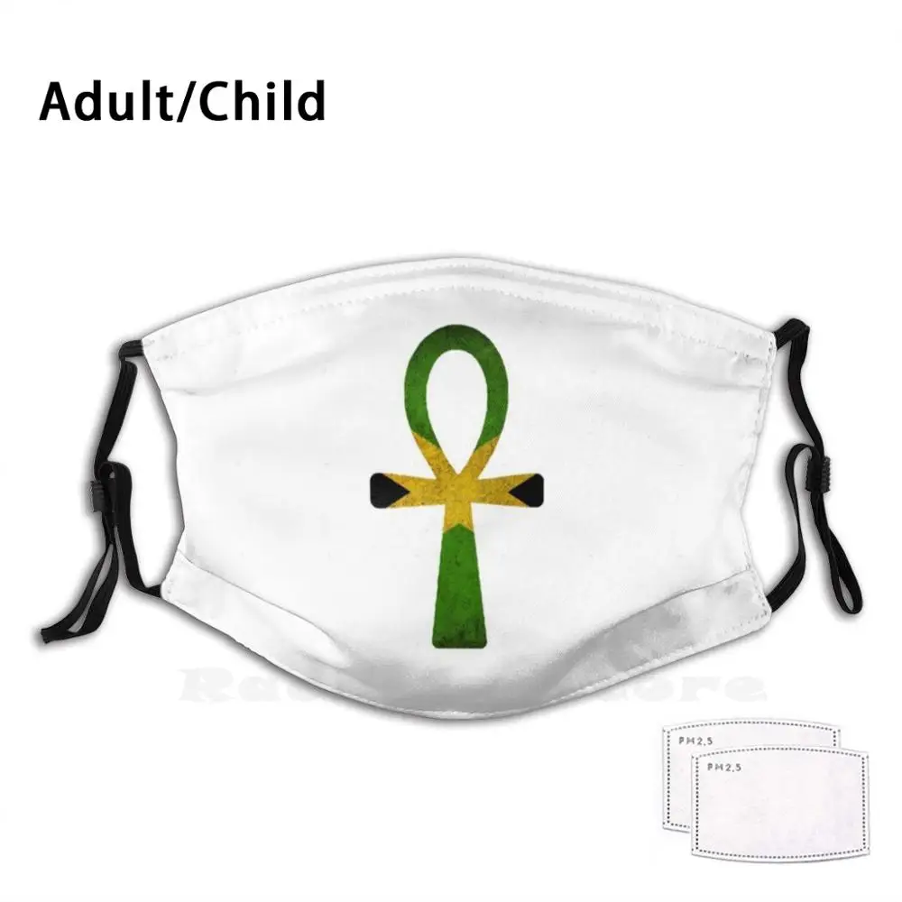 Ямайский анхом Забавный принт многоразовые Pm2.2153 фильтр маска для лица амулет в