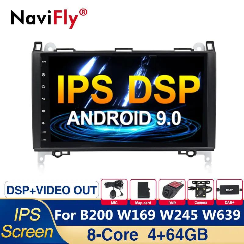 9 &quotips DSP Android 0 автомобильный Радио плеер gps навигация для Mercedes Benz B200 A B класс W169 W245
