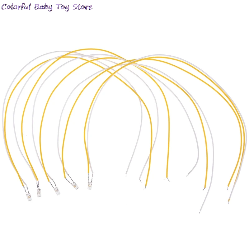 

5pcs/lot LED Light With 20cm Line Diy Dollhouse Miniature Furniture Toy Birthday Gift For Children Doll House Accessories