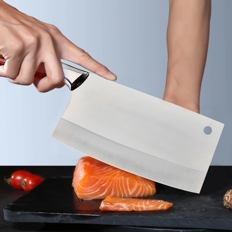 Кухонный нож китайский шеф повар из нержавеющей стали 8 дюймов для нарезки мяса