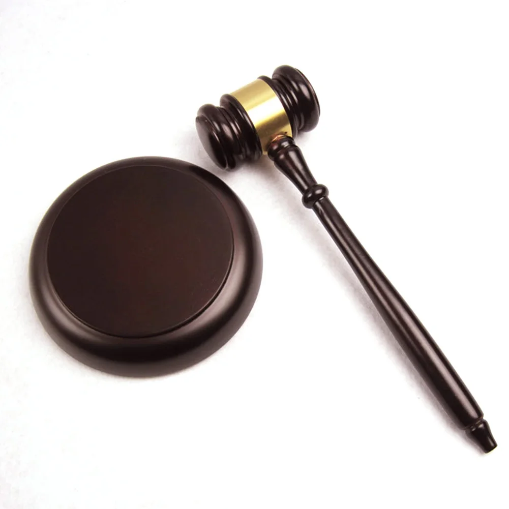 

Auction Hammer Durable Mallet Portable Vintage Hand Craft For Lawyer Judge Striking Court Gavel Long Handle Hard Wooden