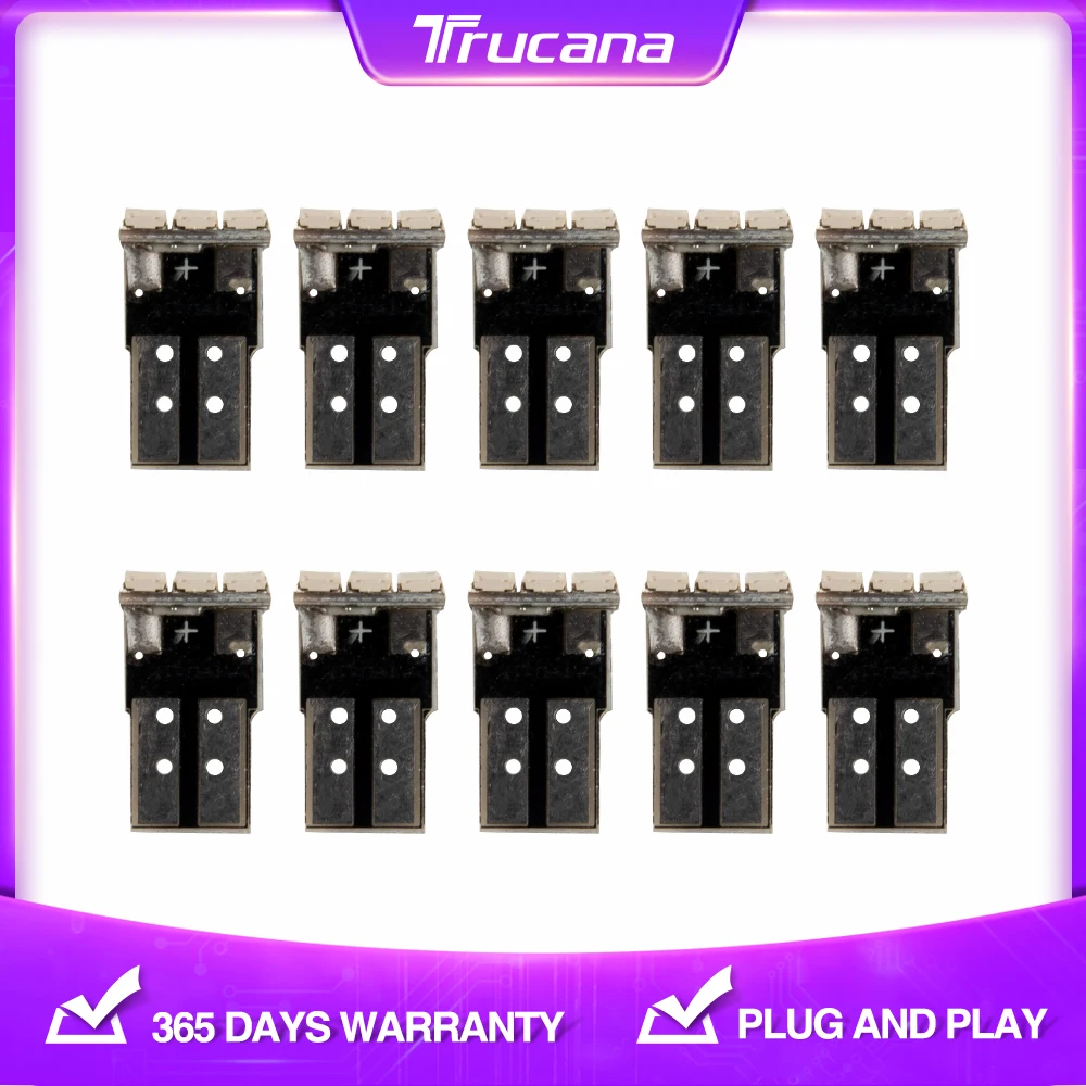 

Светодиодная лампа T10 для подсветки номерного знака, 16SMD 194 168 W5W, 10 шт.