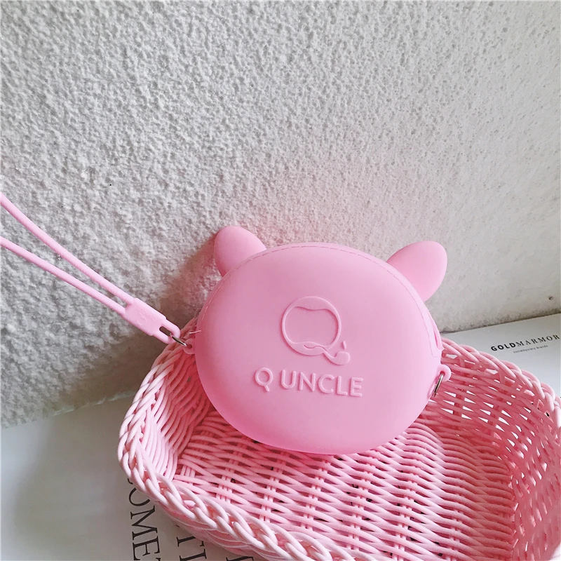 Миниатюрный мультяшный 3D кошелек для монет из силикагеля милый женский