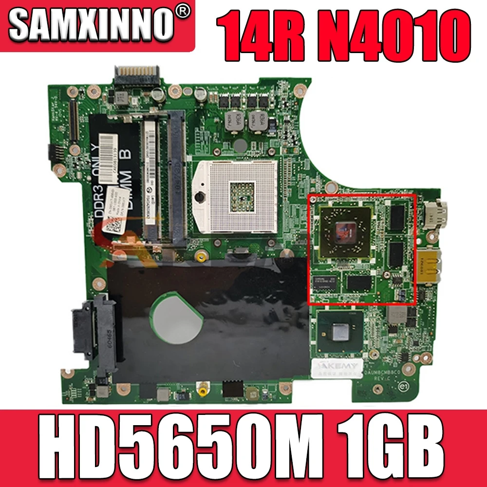 

Akemy для Dell Inspiron 14R N4010 Материнская плата ноутбука HM57 DDR3 HD5650M 1GB Бесплатная Процессор DAUM8CMB8C0 CN-0951K7 0951K7