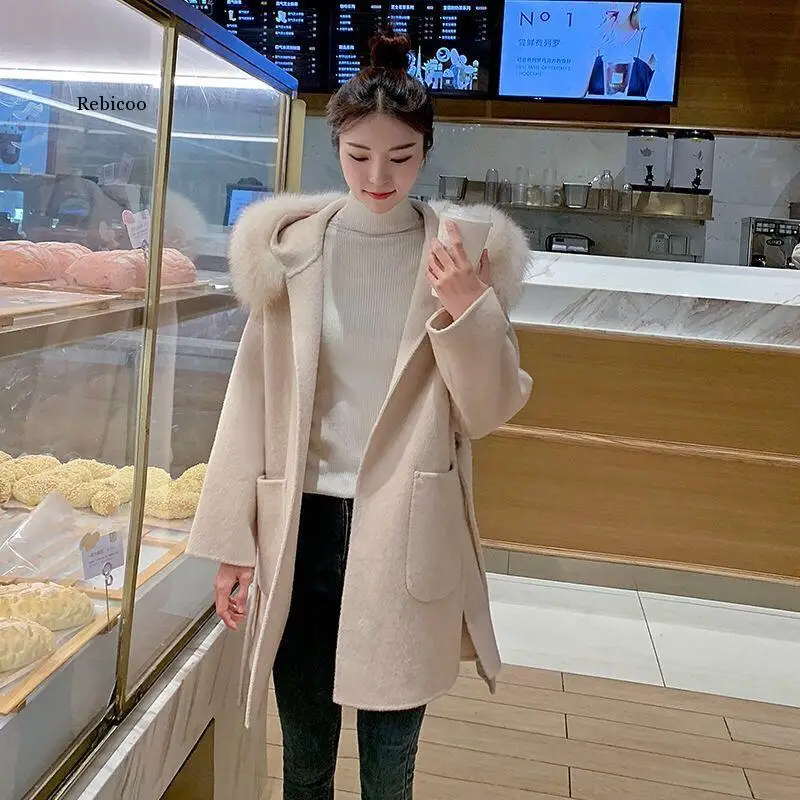 Пальто из искусственного меха зимняя куртка Женская Толстая пушистая