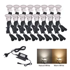 Светодиодный палуба светильник 12V для подземных ламп 16 светильник s Водонепроницаемый IP67 Точечный светильник сада лестницы пути ландшафтный светильник ing EUUSUKAU комплект