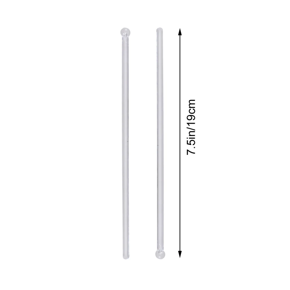 100 шт. Прозрачный коктейль бар коктейлей с круглой головкой перемешивание