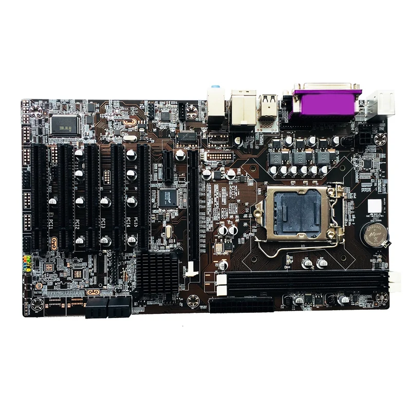 

H61DVR Motherboard LGA1155 DDR3 5XPCI Slots COM Port Support 2X8G Industrial Control for 2Nd 3Rd I3 I5 I7 Series