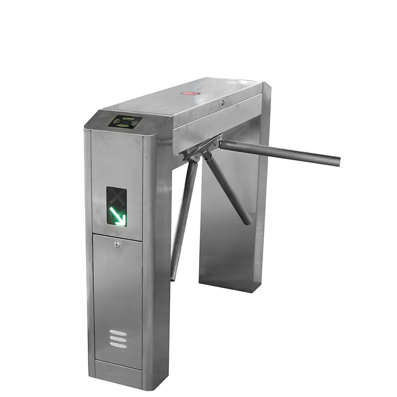 Security Bridge Type Motor Tripod Turnstile Barcode Reader /Direct Deal access control card system for residential entrance