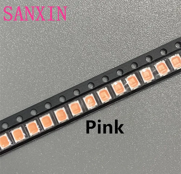 100 шт./лот 2835 розовый СВЕТОДИОД SMD 0 2 Вт светодиоды с высоким уровнем яркости