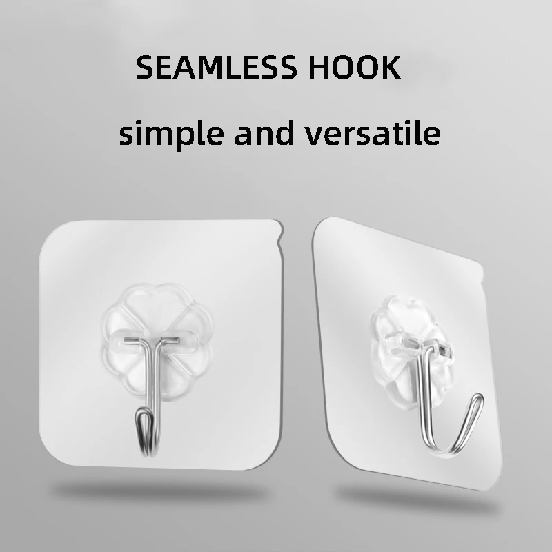 Прочные самоклеящиеся крючки для ванной комнаты бесшовные настенные