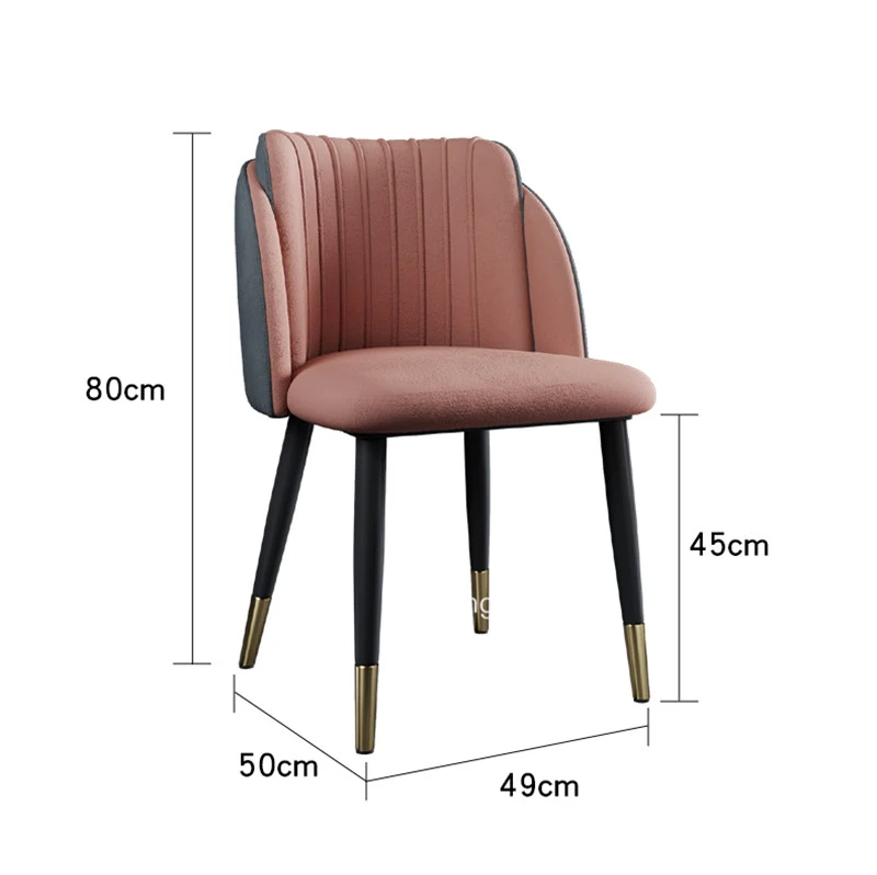 

Nordic Dining Chairs Luxury Dining Chair Modern Minimalist Dining Table Chair Restaurant Backrest Bedroom Makeup Dressing Chair