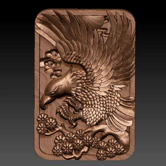 Высокое качество eagle 3D модель рельеф STL для ЧПУ маршрутизатора резьбы и