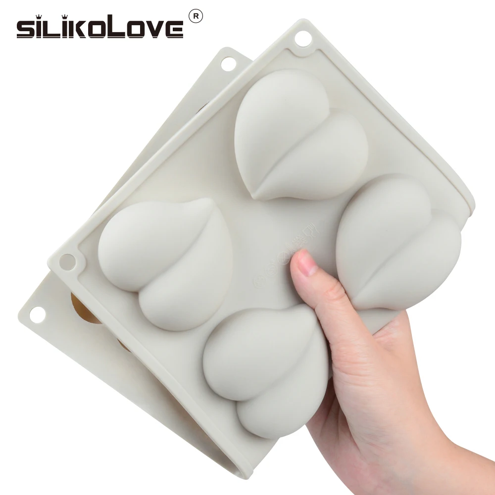 SILIKOLOVE 8 полости силиконовая форма-Сердце торт украшения инструменты для выпечки кекс трюфель Жаростойкие формы для духовки формы