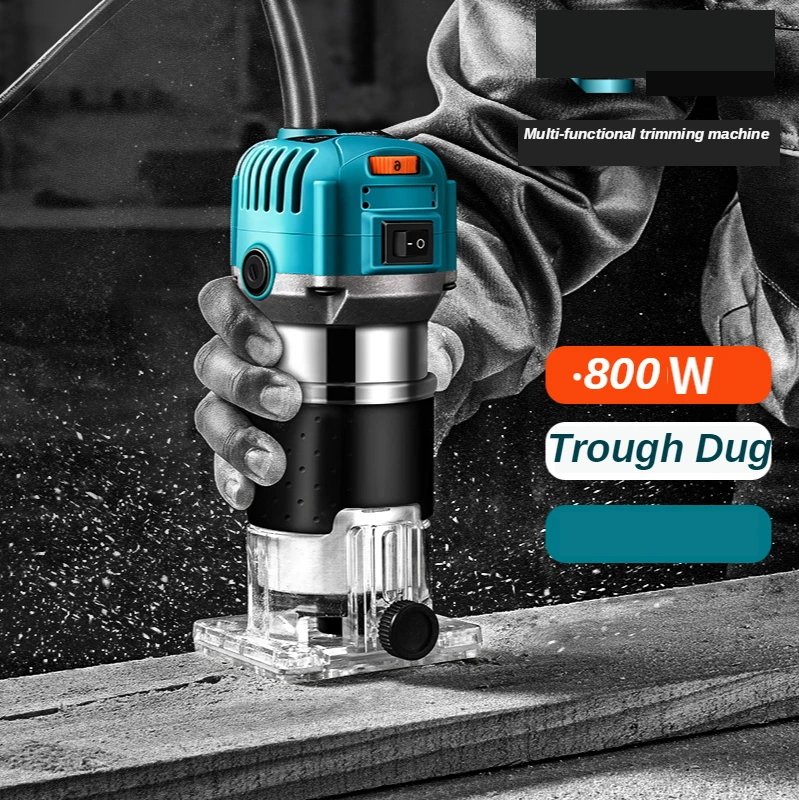 

EU UK US Plug 800W Woodworking Electric Trimmer Wood Milling Engraving Slotting Trimming Machine Carving Machine Router Wood