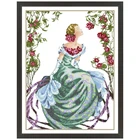 Наборы для вышивки крестиком Lady of the mist, Сказочная ткань, 18 карат, 14 карат, 11 карат, холст без рисунка, наборы для вышивки хлопковой нитью, набор для рукоделия сделай сам