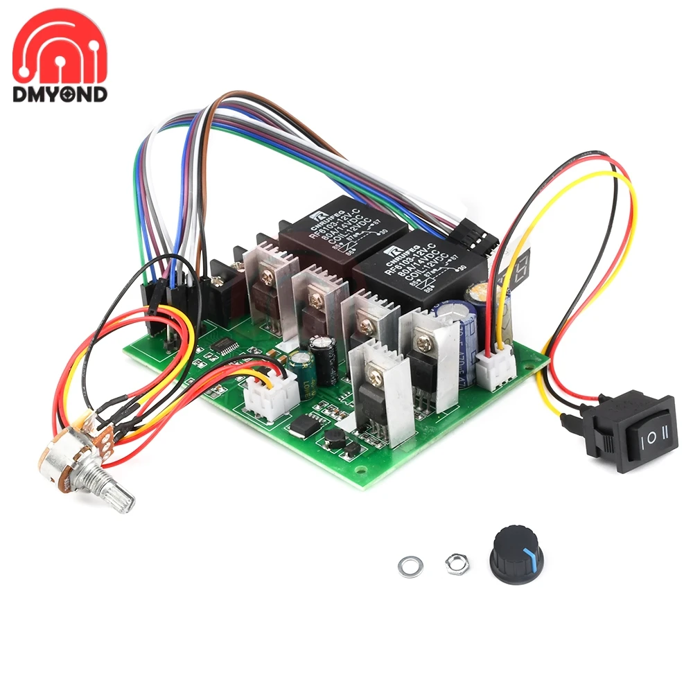 

40A PWM DC Motor Speed Controller DC 10V-50V Digital Display 0~100% Linear Adjustable Drive Module Input MAX 60A 12V 24V 36V 48V