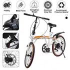 Горный велосипед, колеса 20 дюймов, регулировка скорости, унисекс, студенты