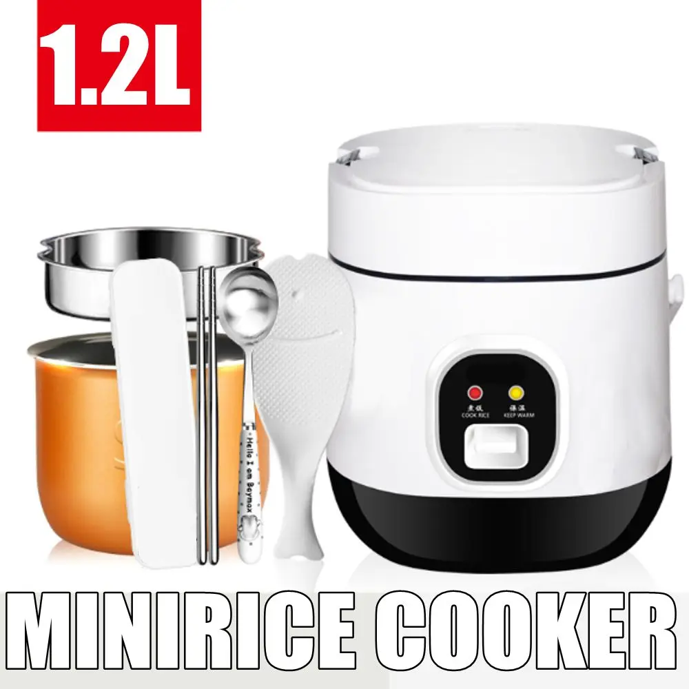 

Миниатюрная электрическая рисоварка 350 л 220 Вт, двухслойный нагревательный отпариватель для еды, многофункциональный кастрюля для супа на ...