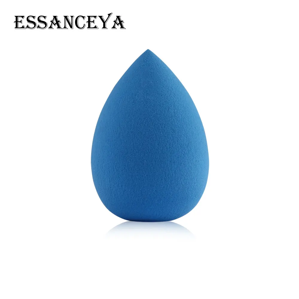 1 pcs blue ESSANCEYA 1/2 шт. макияжа Косметический слойка мягкая губка спонж для нанесения макияжа тональный крем пудра буфами на рукавах в форме капли воды губки для макияжа - Цвет: 1 pcs blue