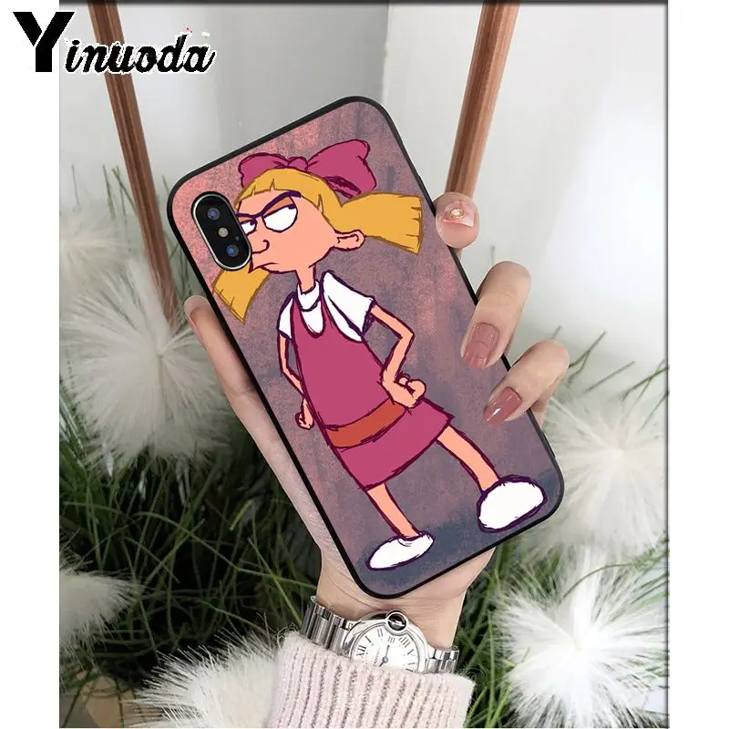 A9 Yinuoda Hey Arnold TPU силиконовый мягкий черный чехол для телефона iPhone 5 5Sx 6 7 7plus 8 8Plus X XS MAX XR - Цвет: A9