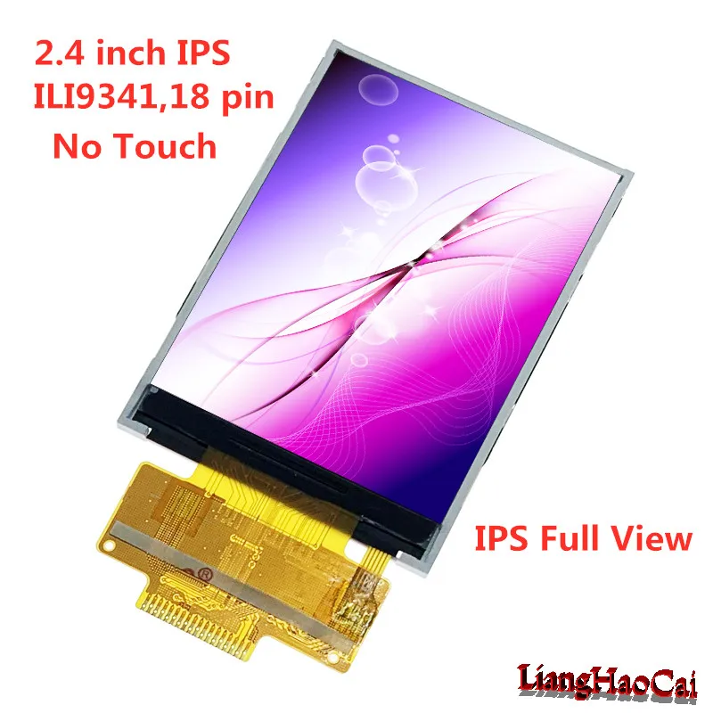 2 4 дюймовый IPS full view ILI9341 18 pin TFT LCD с сенсорной панелью PCB модуль провода