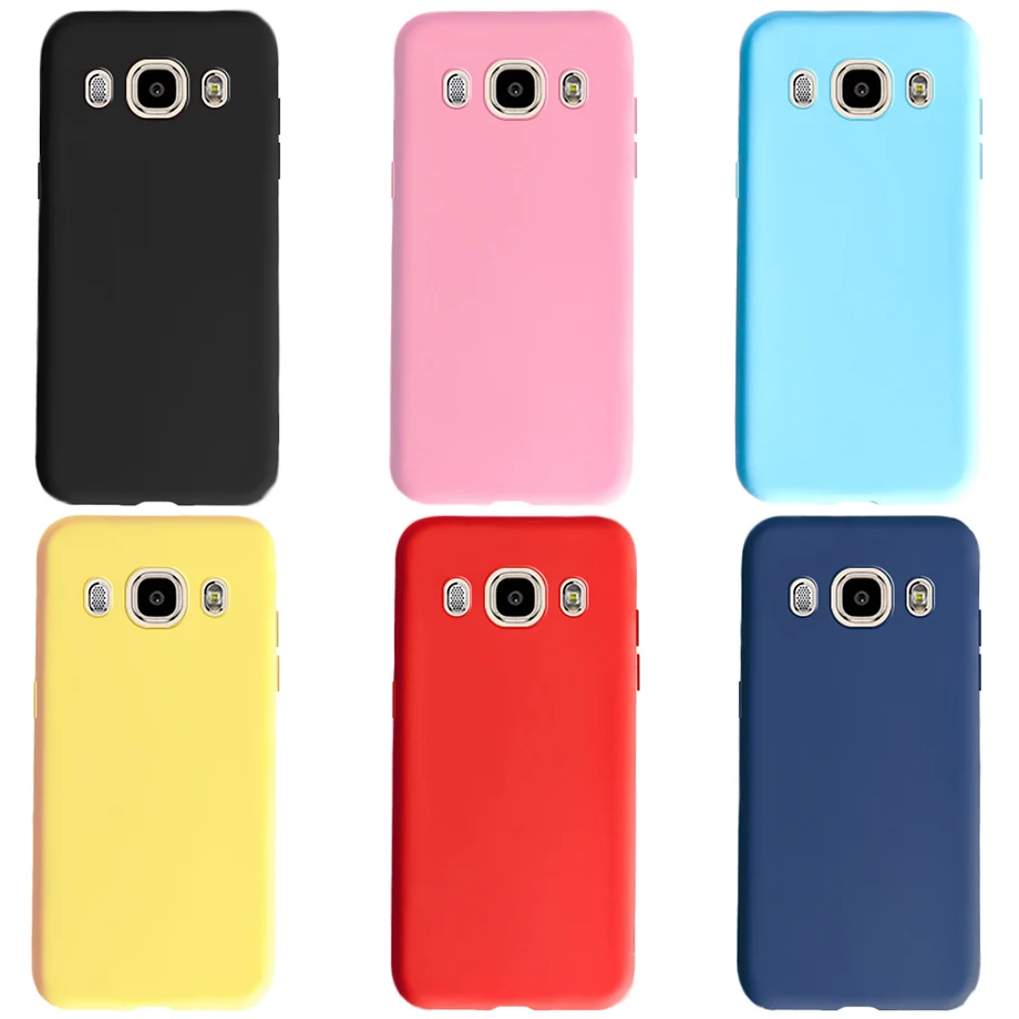 Для чехла samsung Galaxy J3 J5 J7 чехол J310 J510 J710 Карамельный Цвет Мягкая термополиуретановая накладка на заднюю панель Fundas для samsung J3 J5 J7 6 Чехол