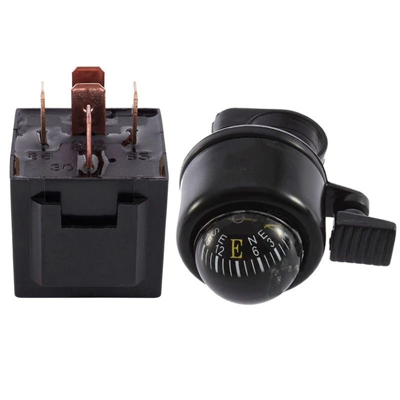 

Bike Metal Alarm Horn Sound Compass Ball Bell Bicycle & 40A DC 12V 5 Pins SPDT Truck Auto Car Alarm Audio Relay JD1914