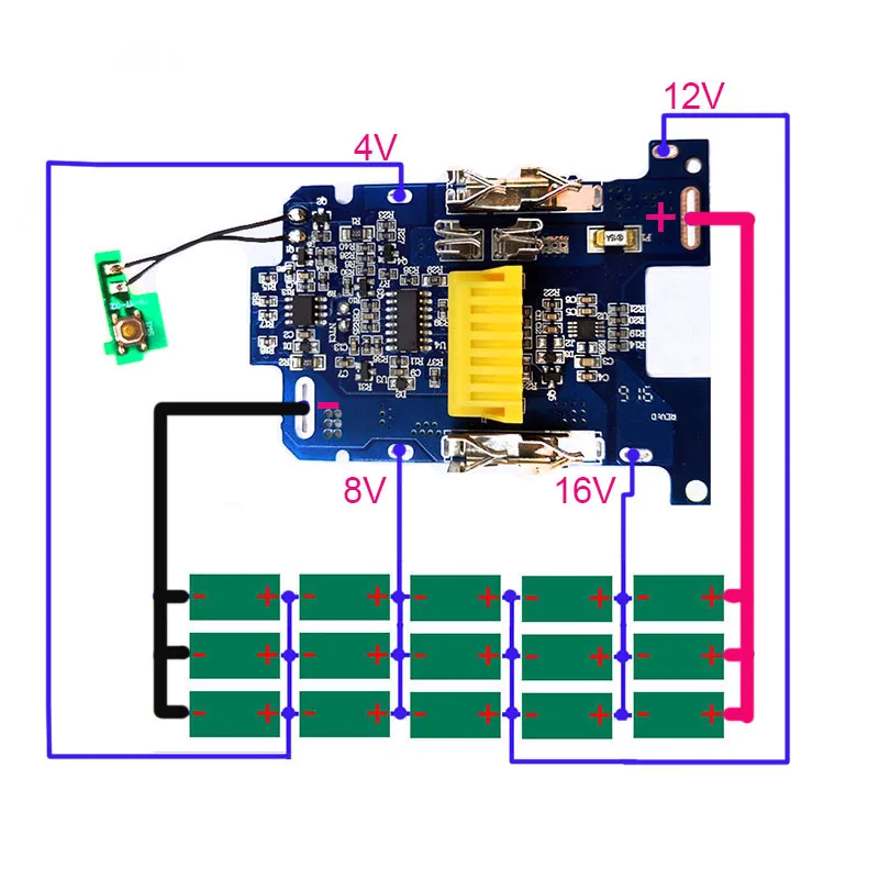 BL1830 Li-Ion Battery BMS PCB Charging Protection Board For Makita 18V Power Tool BL1815 BL1860 LXT400 Bl185 2Pcs | Электроника