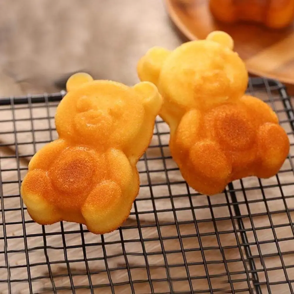 10 шт./упак. силиконовая форма мини-медведь формы для выпечки Чехол Для Маффинов