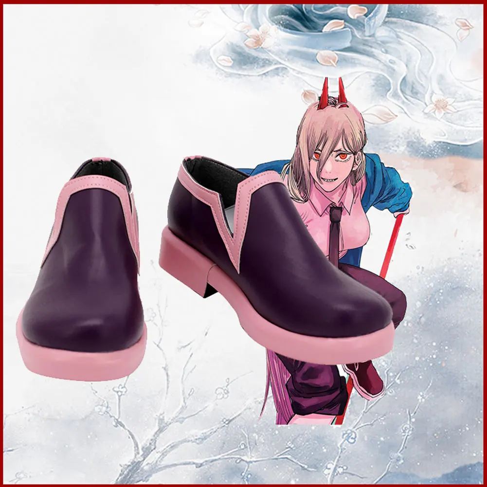 

Anime Chainsaw Man Power Cosplay Shoes Boots Halloween Costumes Accessory Custom Made