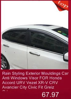 Дождь Стайлинг Наружные молдинги автомобиля анти окна козырек для Honda Accord URV Vezel XR-V CRV Avancier City Civic Fit Greiz Odyssey