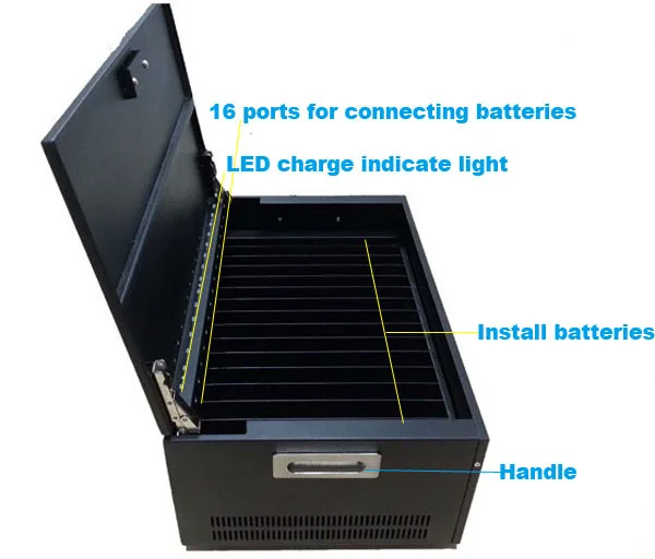 

16-channel universal external laptop battery charger ,charging for 16pcs batteries at once