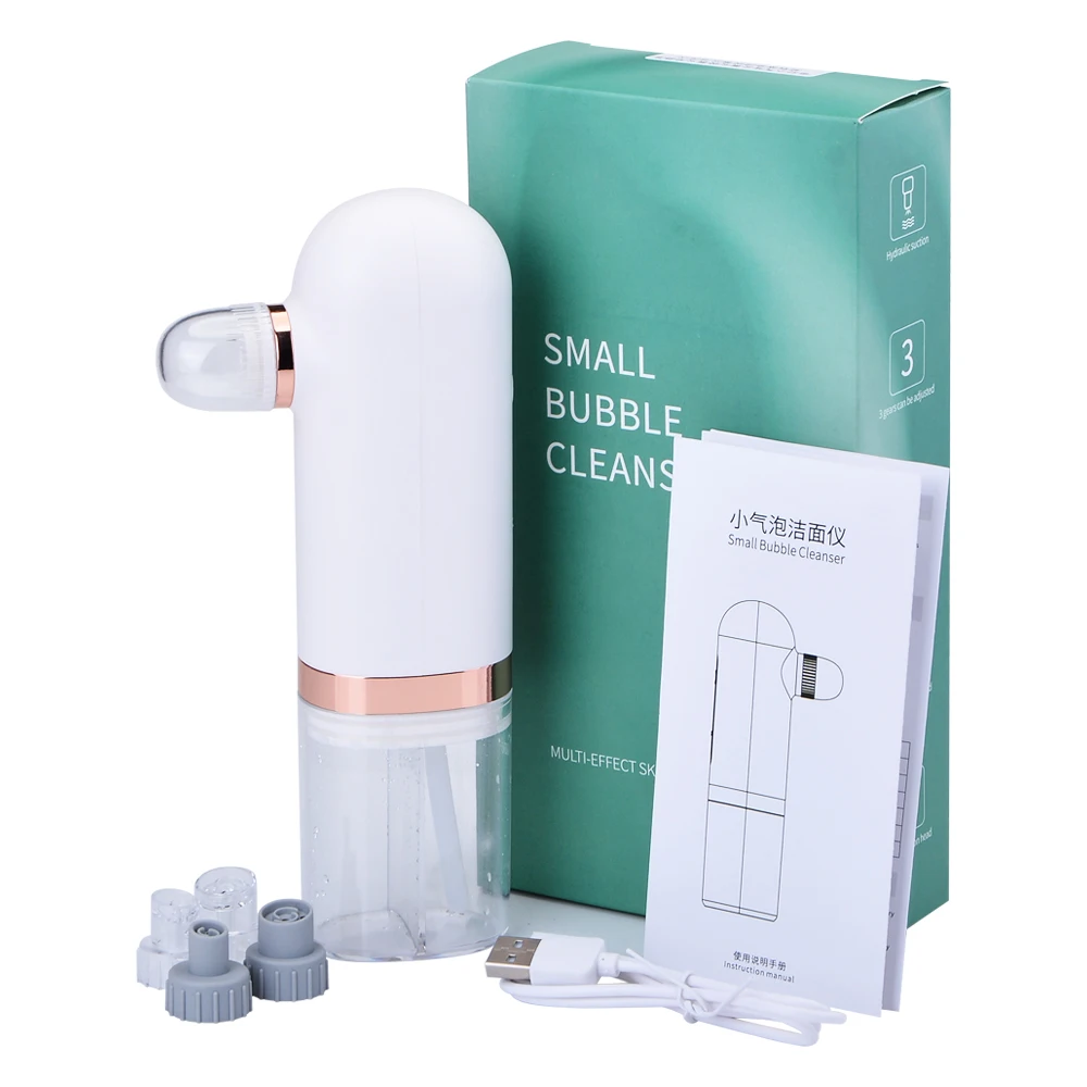 

Beauty Instrument Small Bubble Blackhead Remover Water Cycle Pore Acne Pimple Removal Black Point Vacuum Facial Cleansing Tool