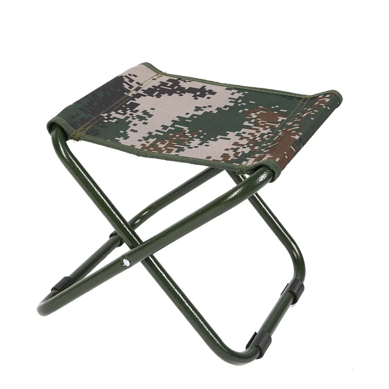 

Outdoor Folding Iron Camping Portable Ultra-Light Fishing Chair Train Small Bench Small Stool Chair