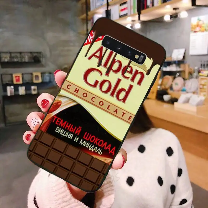

Russian chocolate food Phone Case For Samsung A50 A51 A71 A20E A20S S10 S20 S21 S30 Plus ultra 5G M11 funda shell