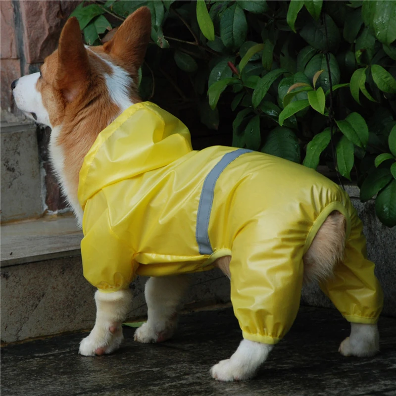 Комнатная собака дождевик Водонепроницаемый комбинезон плащ-дождевик со