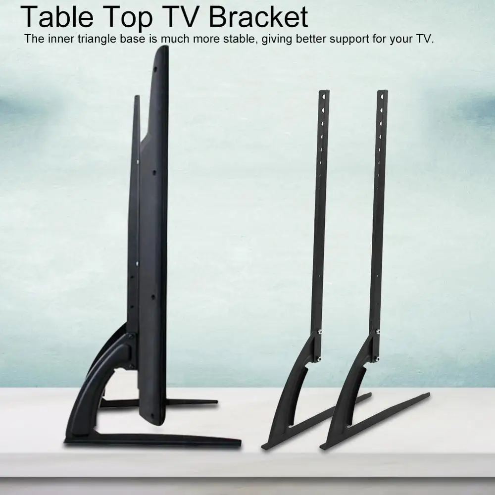 Черный Металлический Стальной Кронштейн для телевизора настенный светодиодный