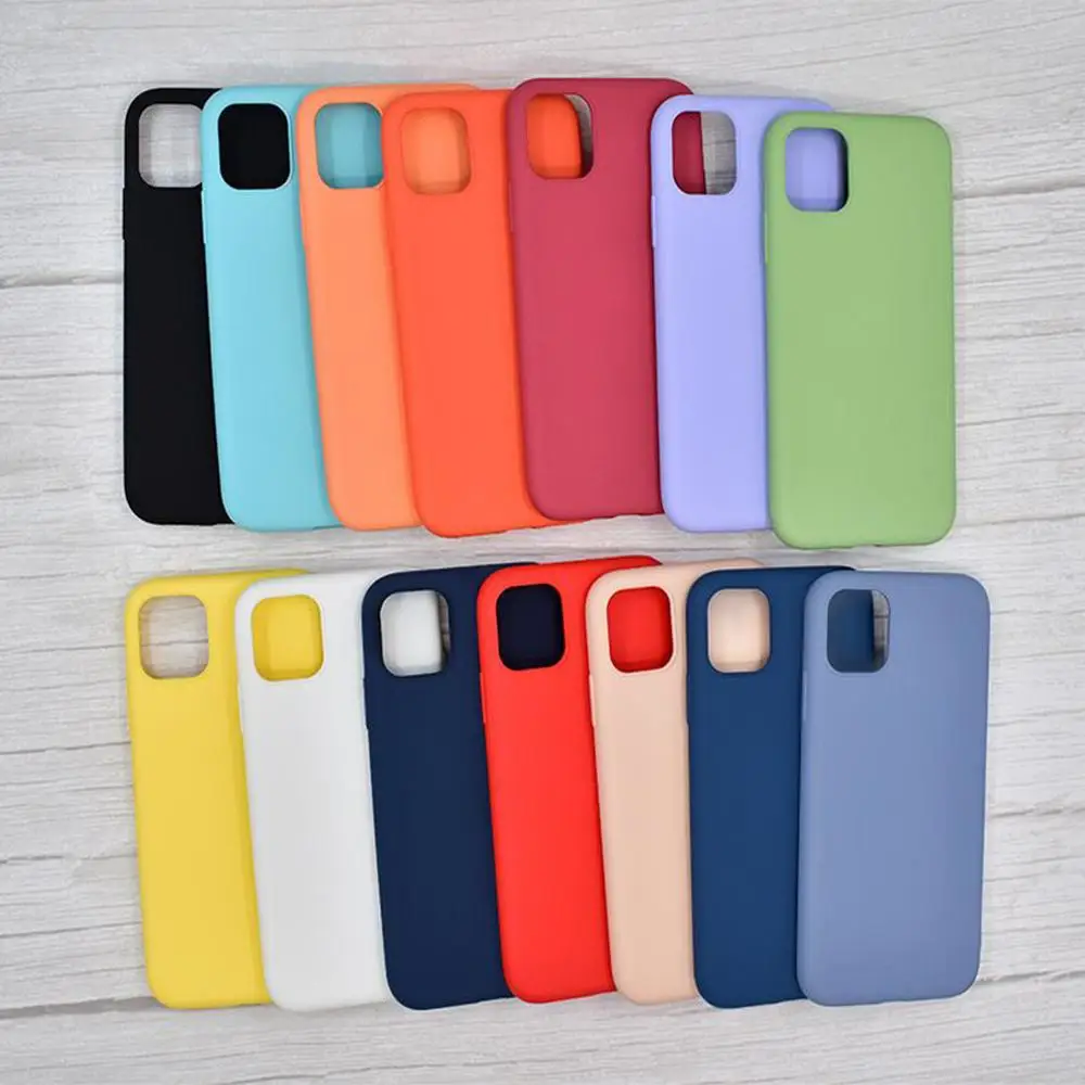 

Phone accessories Pure color cases for iphone 11pro max 11 case 6 6s 7 8plus coque iphones xr x xs TPU back cover