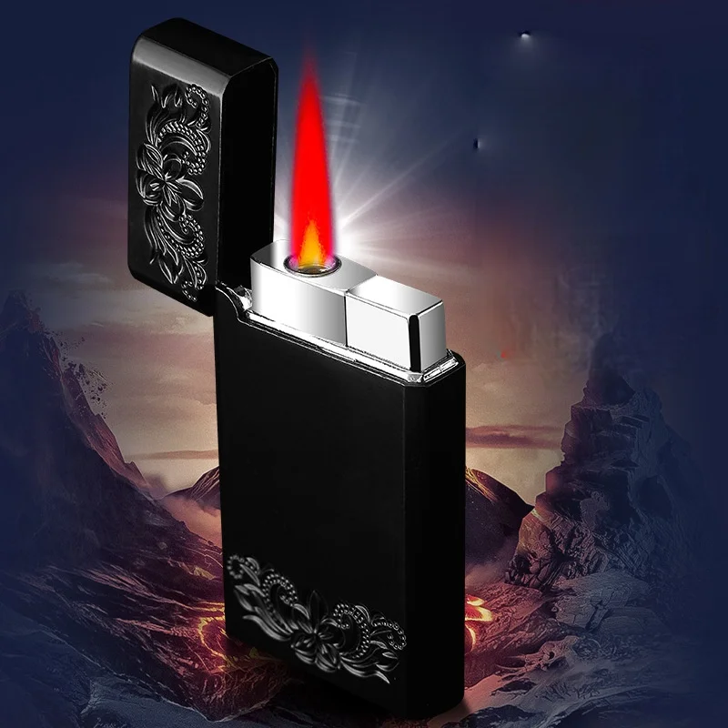 

Smooth Surface Loud Sound Creative Ultra-thin Steel Tone Metal Windproof Lighter Smoke Accessories Regalos Para Hombre Originale