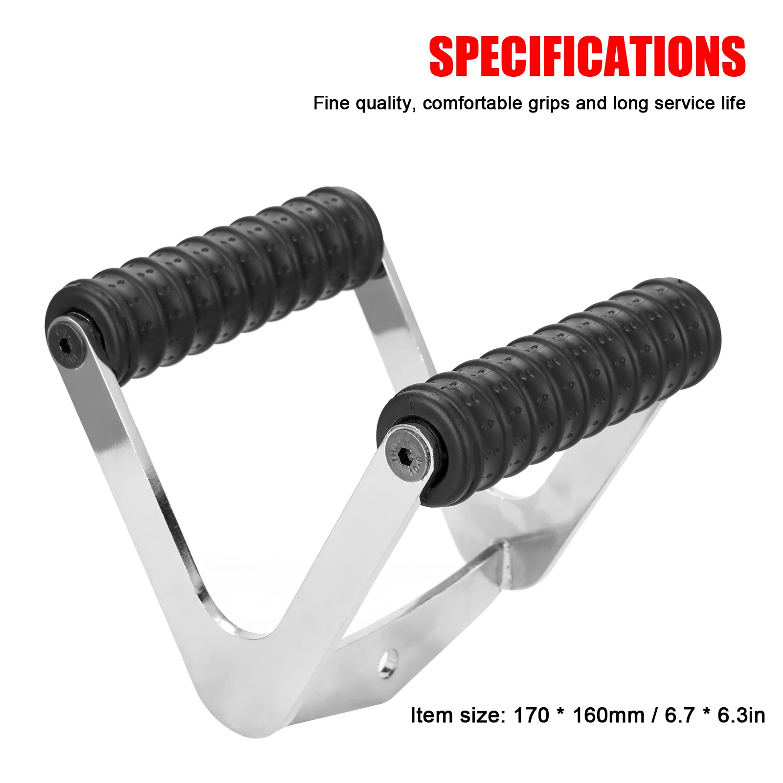 

Gym Fitness T-bar For Pulley Cable Machine Back Muscle Workout Row V-shaped Bar Handle Rowing Machine Hand Grips