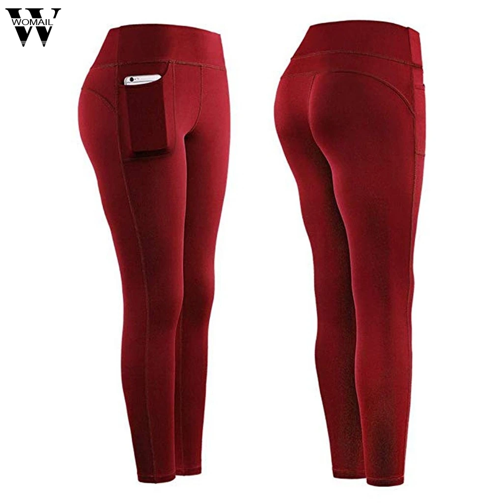 Женские Бесшовные Леггинсы Womail с высокой талией пуш-ап спортивные женские штаны