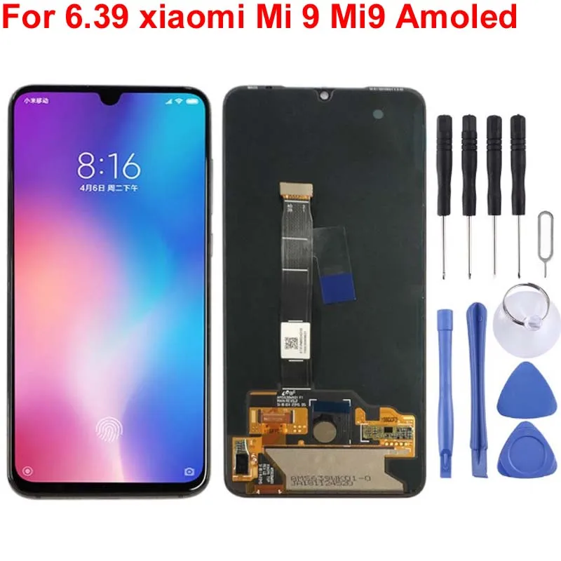 6,39 ''AMOLED ЖК-дисплей для xiaomi mi 9 mi 9 дисплей для 5,97 xiaomi mi 9 SE ЖК-дисплей сенсорный экран дигитайзер сборка