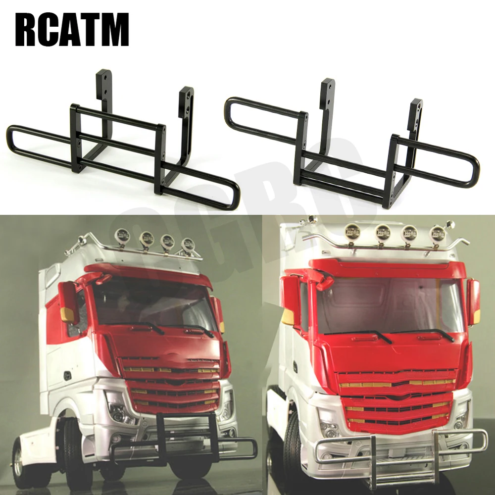 Металлический передний бампер противоударное ограждение для 1/14 Tamiya RC Truck Scania Actros