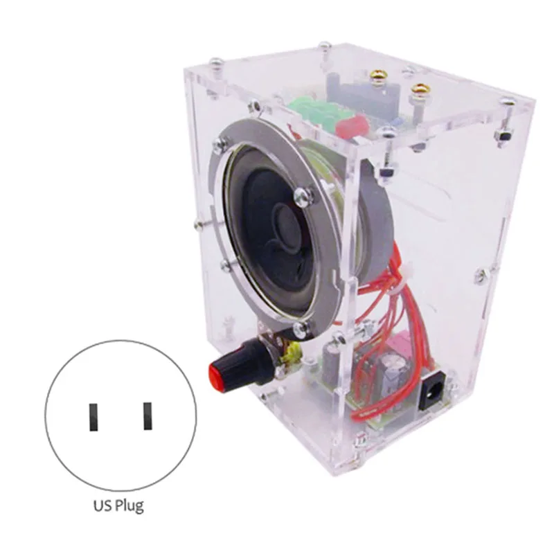 5 Вт мини электронный прозрачный динамик коробка DIY Kit усилитель звука музыка o с