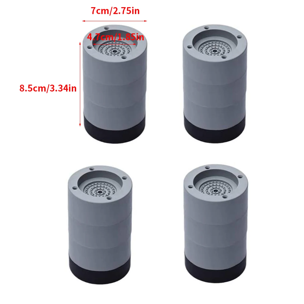 4 шт. Нескользящие резиновые подставки для стиральной машины|Подкладки под