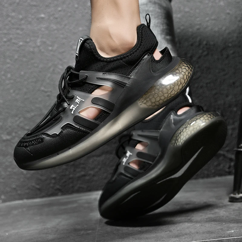 

Mens Sneakers Breathable Mens Casual Canvas Shoes Breathable Shoe Outdoor Anti Slip For Men Sandals Hollow Beach Sneakers