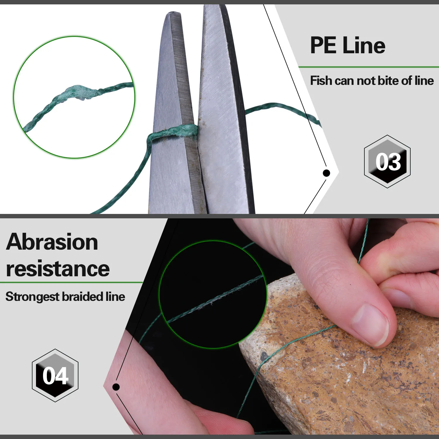 Sougayilang 100M Braided Fishing Line Top Quality Carp 4 Strand 2.12-57.1LB Multilament PE Braid Lines Tackle | Спорт и развлечения